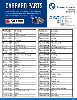 Carraro  Parts Catalog Page 1